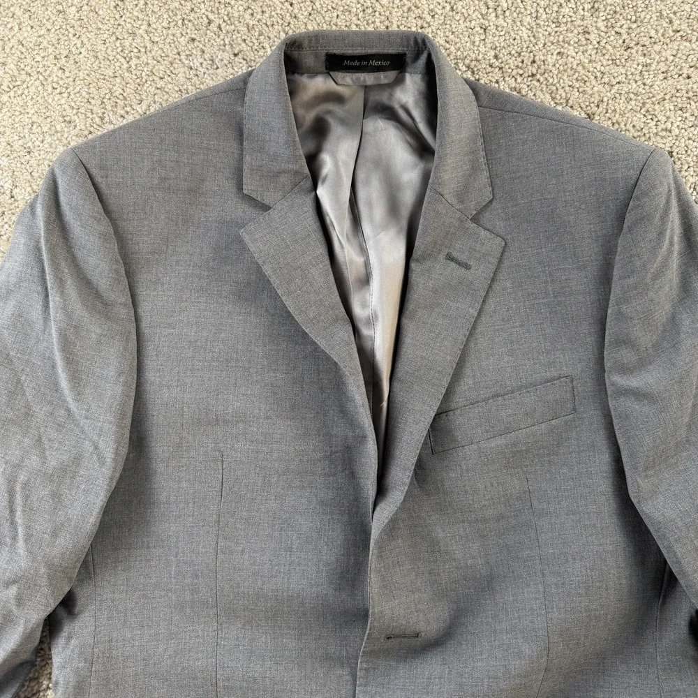 Lauren Ralph Lauren Blazer Mens 38S Gray Slim Fit Suit Sport Coat Jacket Classic